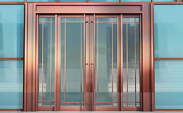 千阳玻璃地弹门